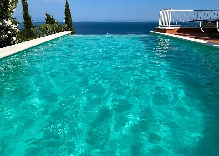 - 150 M To The - Infinity Pool - Incredible Sea View - Fitness Gym Villa Lovran